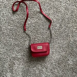 Red Kenneth Cole reaction mini purse
